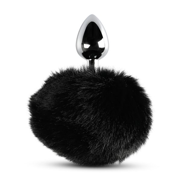 Bunny Tail Metal Plug – Black
