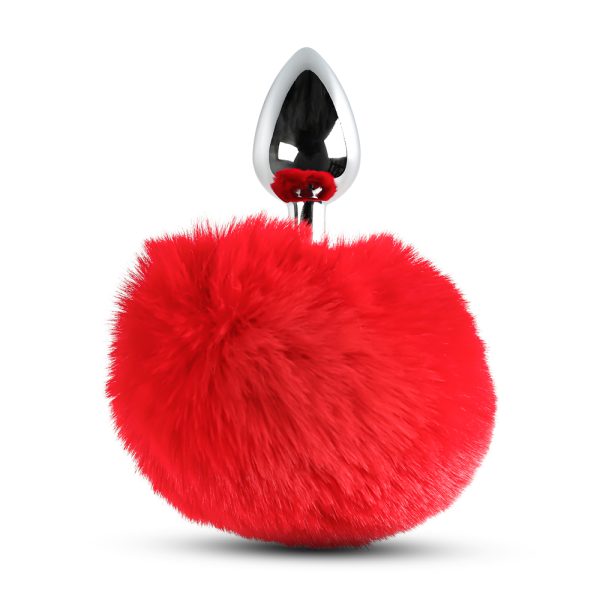 Bunny Tail Metal Plug – Red